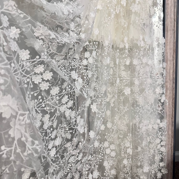 Altar'd State Evangeline floral maxi dress ivory size XS - Picture 4 of 16